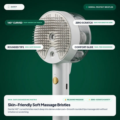 ZacPets™ Steamy Brush - Skin-Friendly Soft Silicone Massage Bristles