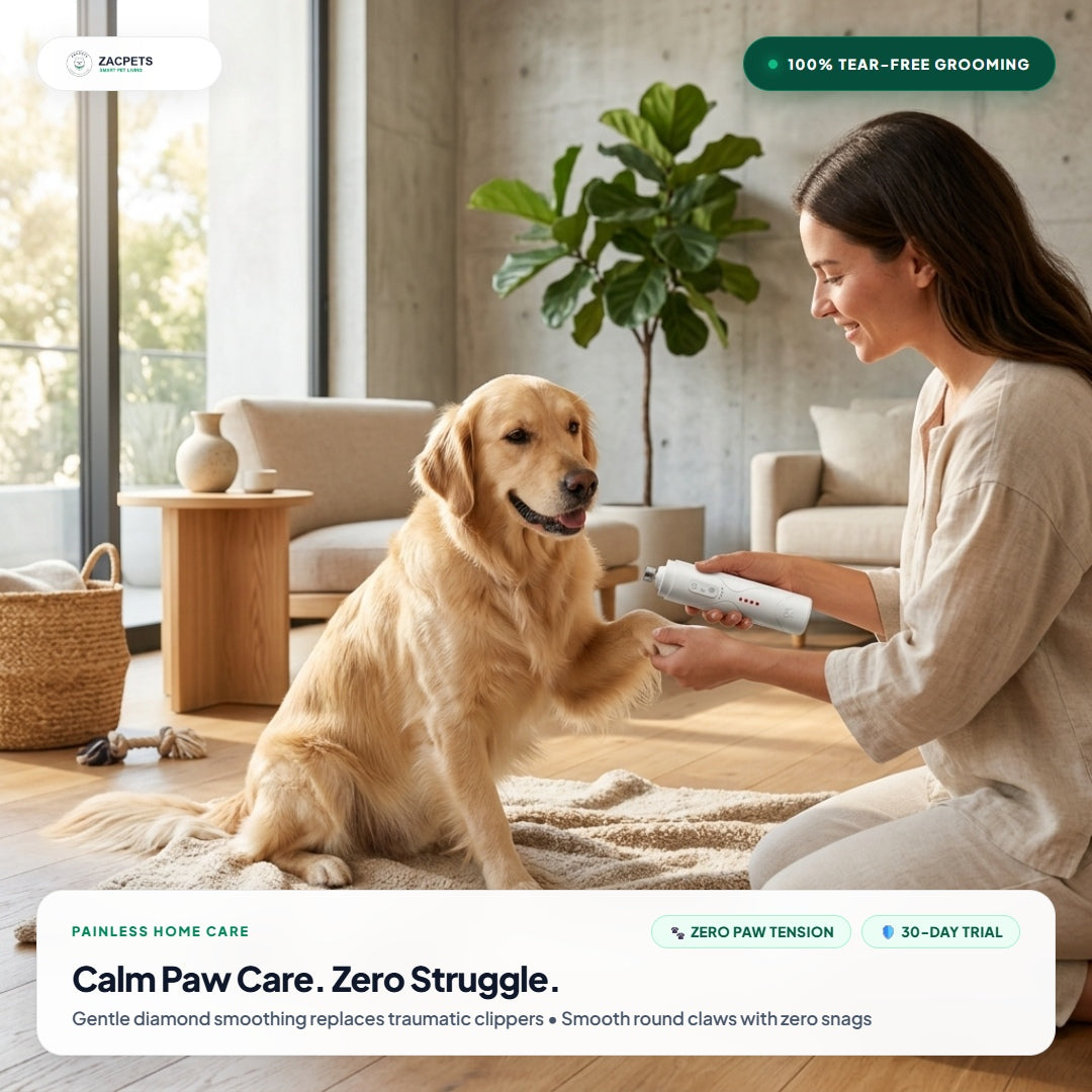 ZacPets™ Nail Grinder - Calm Painless Grooming Zero Stress Dog Paw Care