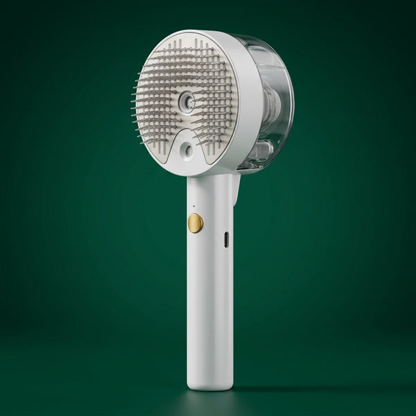 ZacPets™ 3-in-1 Self-Cleaning Steamy Grooming Brush