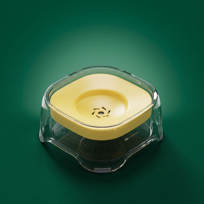 ZacPets Smart Anti-Splash Floating Water Bowl - Goose Yellow