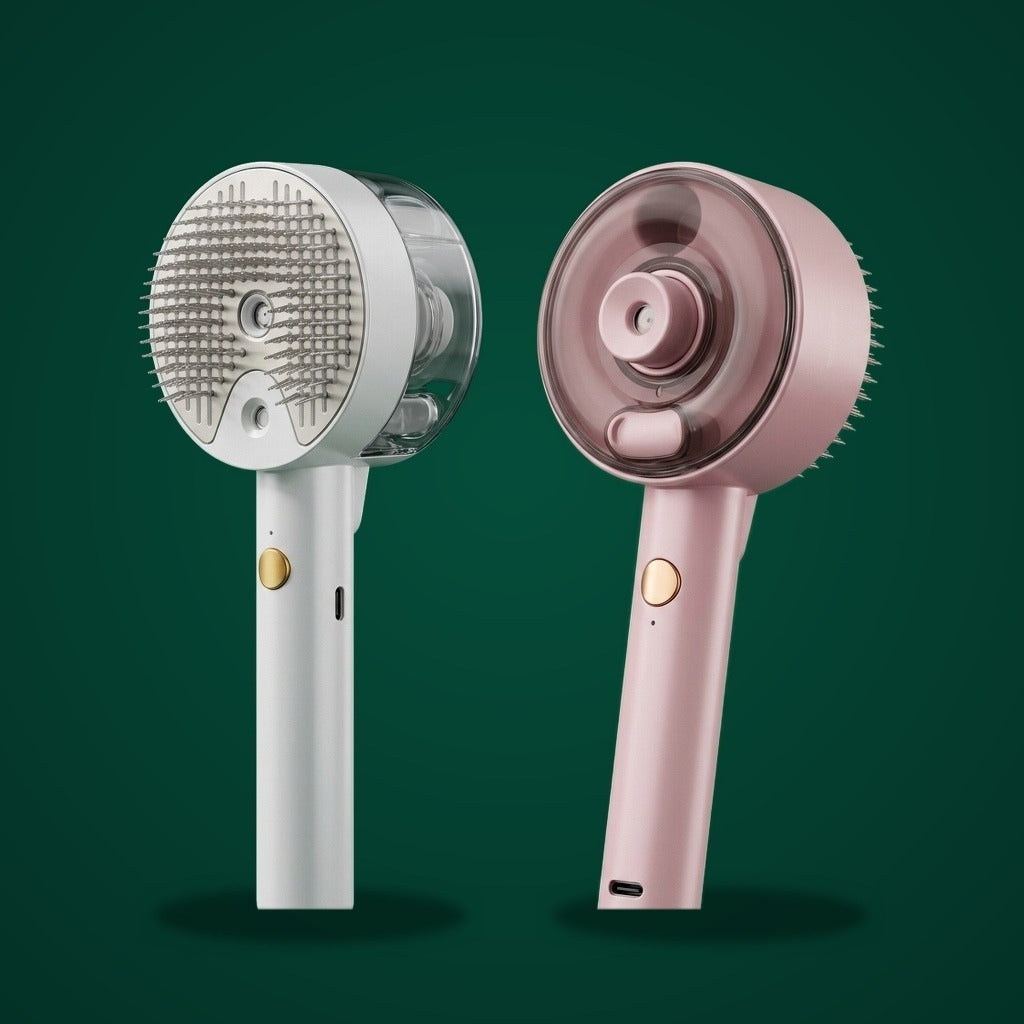 ZacPets 3-in-1 Steamy Grooming Brush