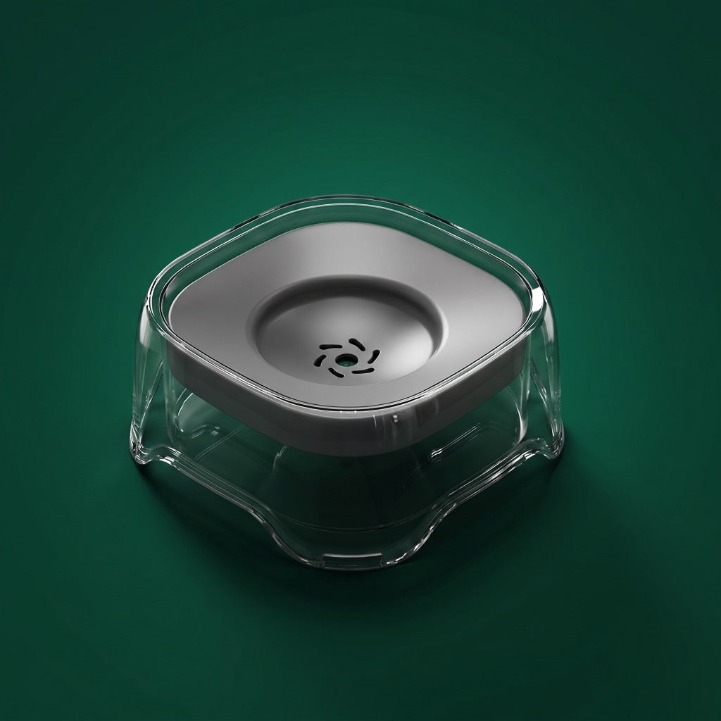 ZacPets Smart Anti-Splash Water Bowl